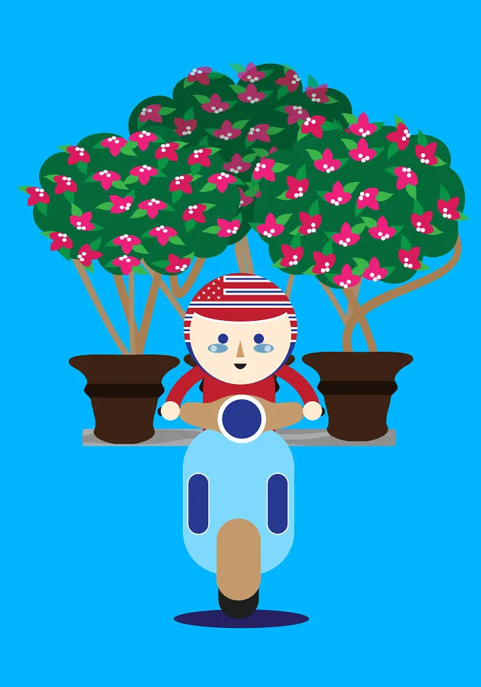 I Illustrate The Amazing Loads Of Motorbikes In Hanoi, Vietnam