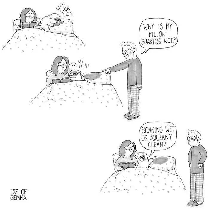 95 Adorable Comics That Hilariously Sum Up What It's Like Living With A Dog