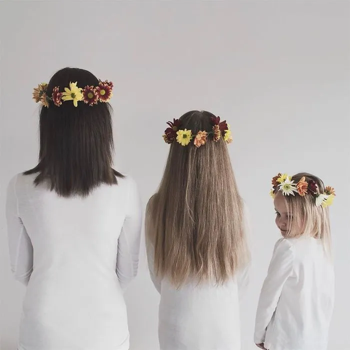 Mother Of Two Takes Adorable Photos Of Herself And Her Daughters In Matching Clothing (Part 2)