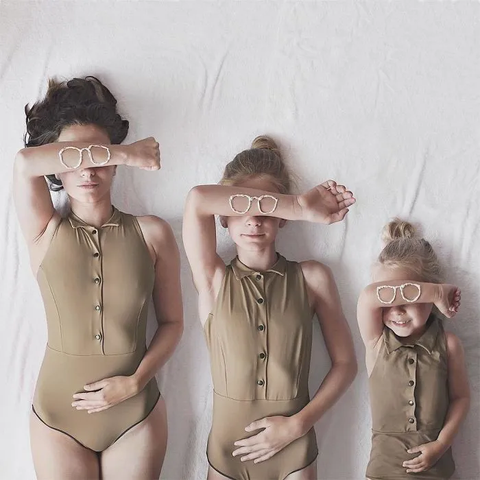 Mother Of Two Takes Adorable Photos Of Herself And Her Daughters In Matching Clothing (Part 2)