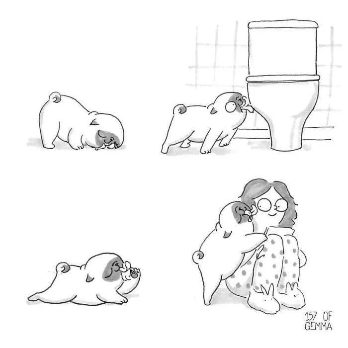 95 Adorable Comics That Hilariously Sum Up What It's Like Living With A Dog