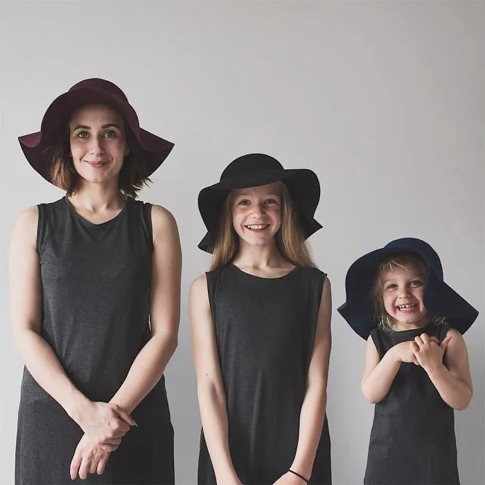 Mother Of Two Takes Adorable Photos Of Herself And Her Daughters In Matching Clothing (Part 2)