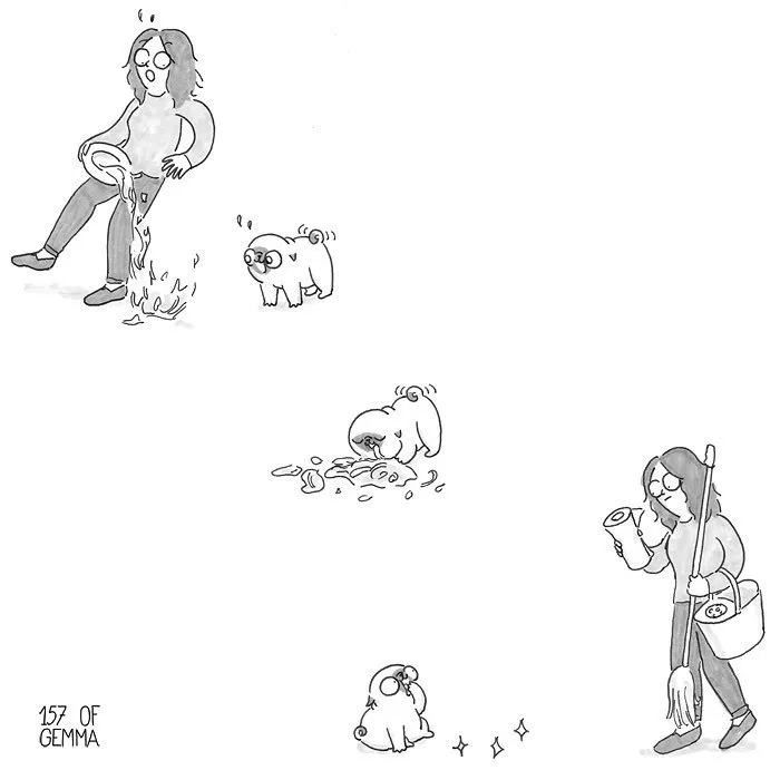 10+ Adorables cómics que resumen de forma divertida lo que es vivir con un perro