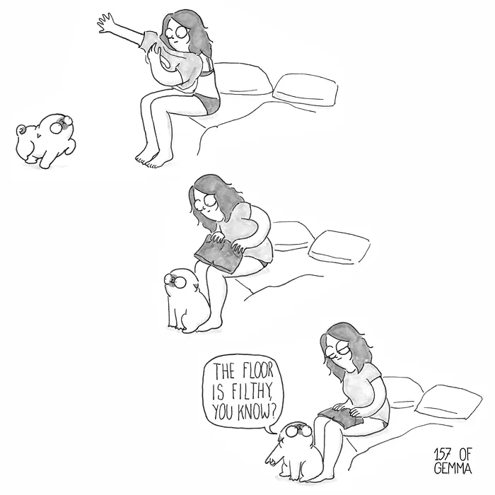 95 Adorable Comics That Hilariously Sum Up What It's Like Living With A Dog