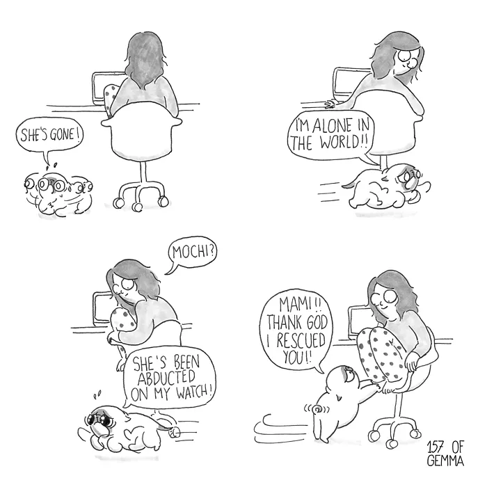 95 Adorable Comics That Hilariously Sum Up What It's Like Living With A Dog