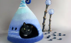 I Create Fairy Felt Houses For Cats