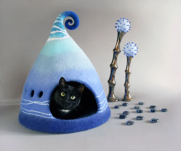 I Create Fairy Felt Houses For Cats