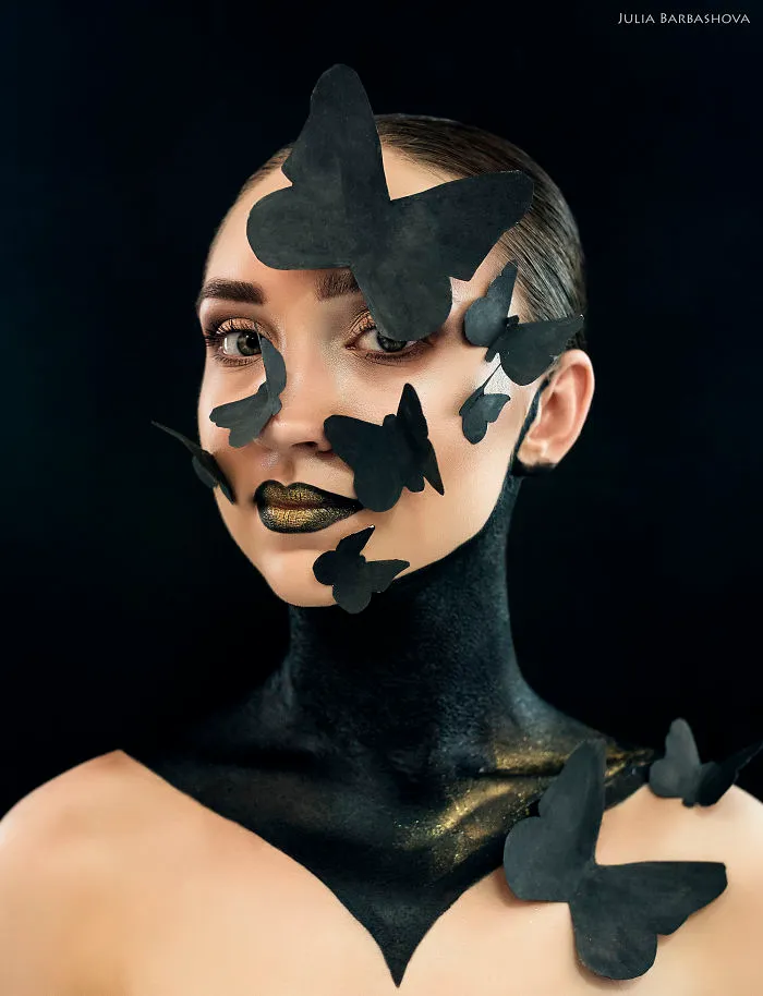 Black Moth. Photoshoot. Used A Lot Of Watercolor To Make It "Black"))))