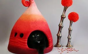 I Create Fairy Felt Houses For Cats