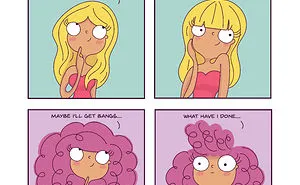 I Illustrated What It's Like Living With Curly Hair