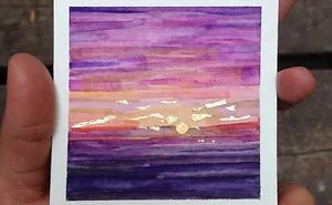 Ran Out Of Polaroid Film And Created Stunning Photo Of Sunset