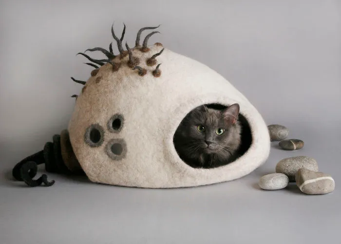 I Create Fairy Felt Houses For Cats