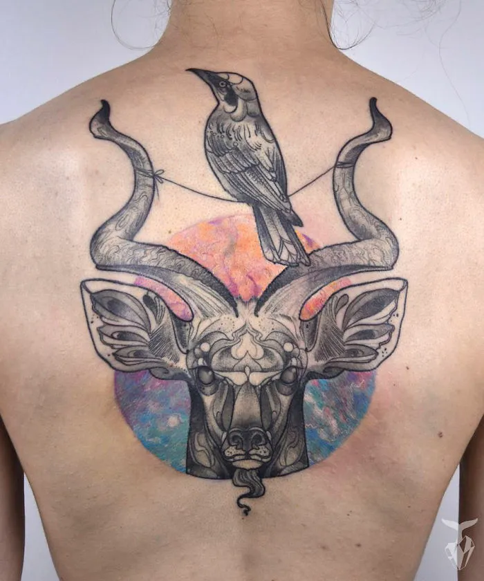 Nature And Art Nouveau Inspired Tattoo Art