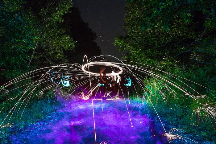 I Like To Create Light Paintings In My Free Time