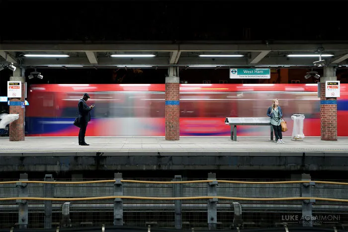 West Ham Station - Dlr Passes By