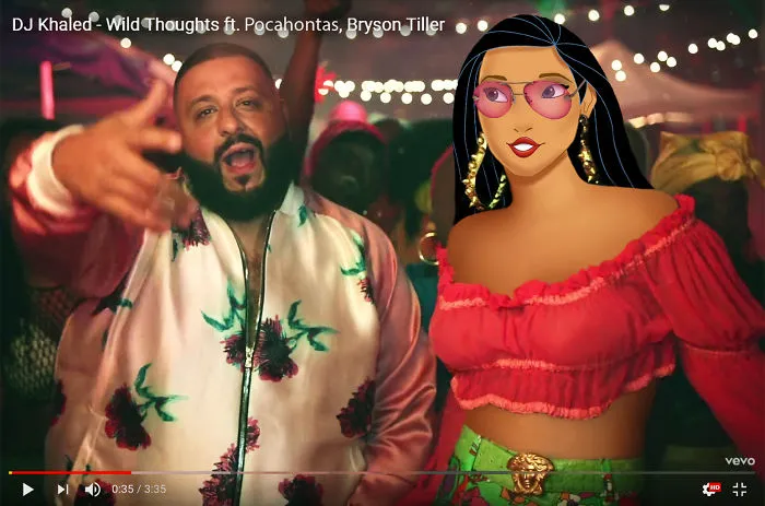 Pocahontas As Rihanna - Wild Thoughts