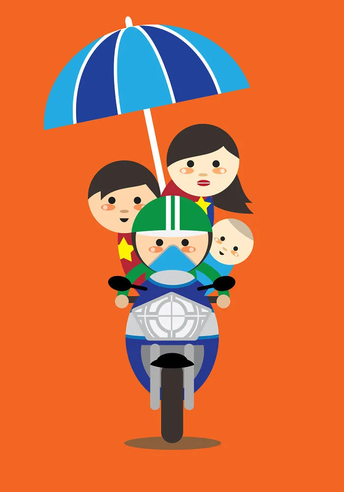 I Illustrate The Amazing Loads Of Motorbikes In Hanoi, Vietnam