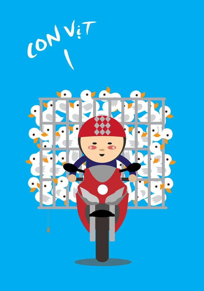 I Illustrate The Amazing Loads Of Motorbikes In Hanoi, Vietnam