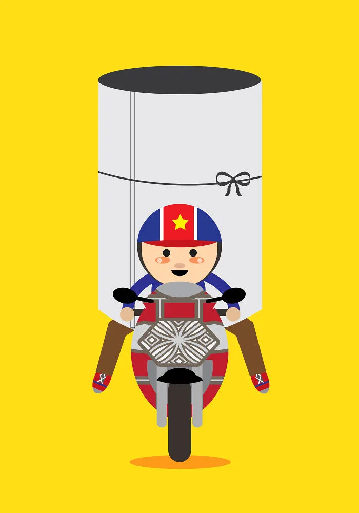 I Illustrate The Amazing Loads Of Motorbikes In Hanoi, Vietnam
