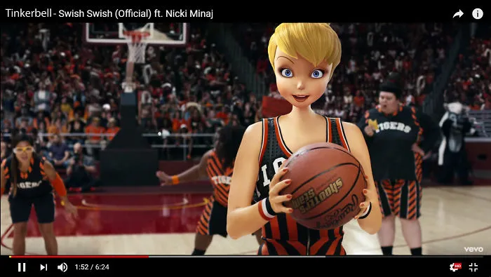 Tinkerbell As Katy Perry - Swish Swish