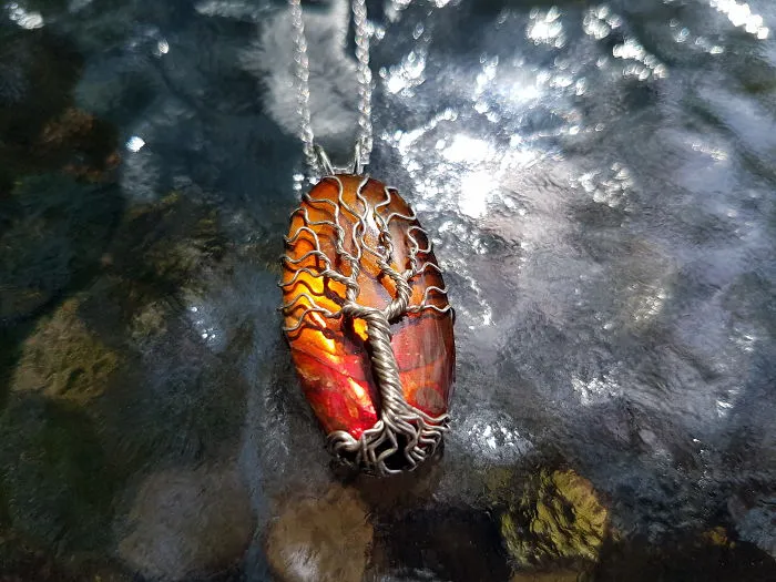 Fire Captured In The Stone (ammolite)