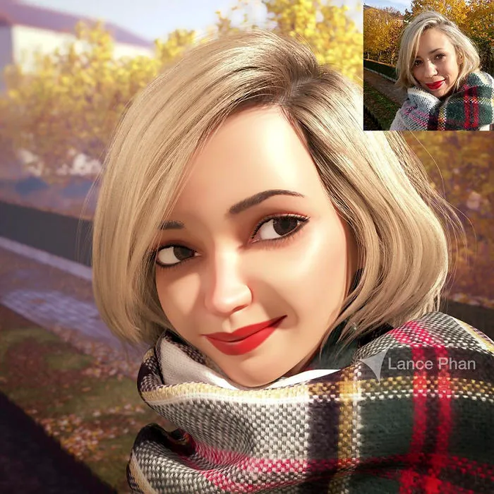 Artist Turns People Into 3D Pixar-Like Characters And You Can Become One Too