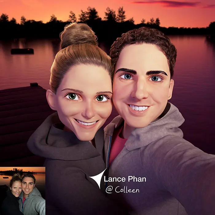 Este artista transforma a la gente en personajes 3D como los de Pixar, y tú también puedes ser uno de ellos