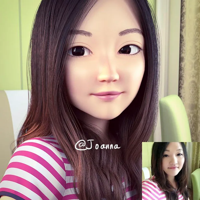 Artist Turns People Into 3D Pixar-Like Characters And You Can Become One Too