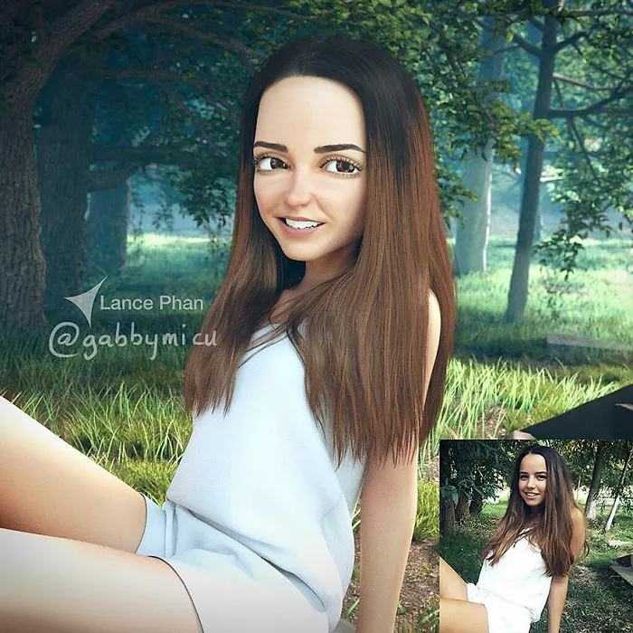 Este artista transforma a la gente en personajes 3D como los de Pixar, y tú también puedes ser uno de ellos