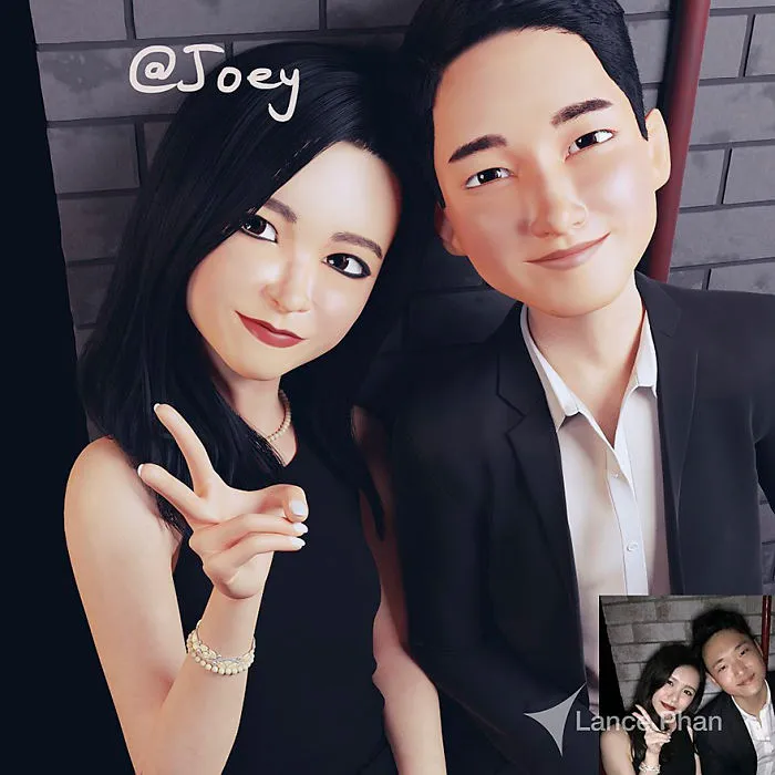 Artist-transforms-strangers-3d-cartoons-lance-phan