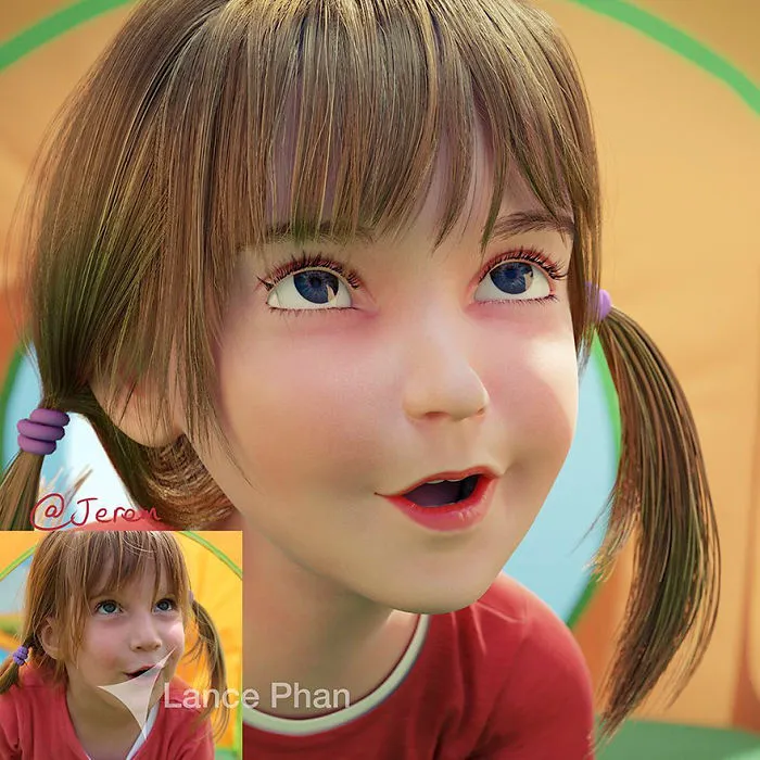 Artist Turns People Into 3D Pixar-Like Characters And You Can Become One Too