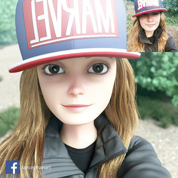 Este artista transforma a la gente en personajes 3D como los de Pixar, y tú también puedes ser uno de ellos