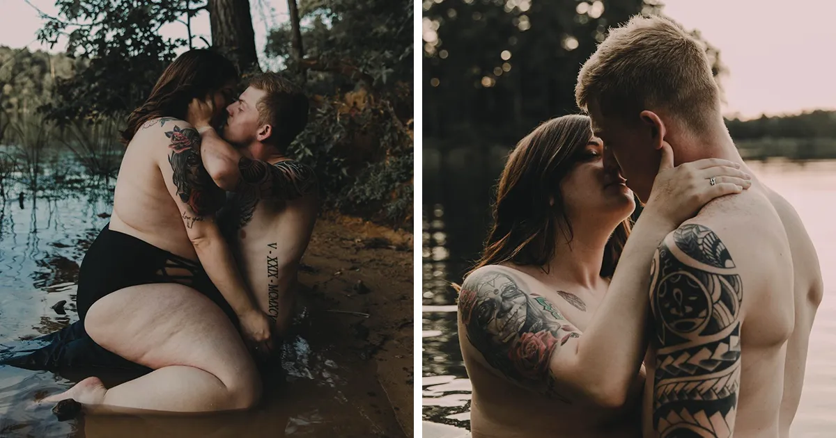 A esta mujer le ponía nerviosa hacerse una sesión de fotos con su prometido, pero el resultado triunfó en internet