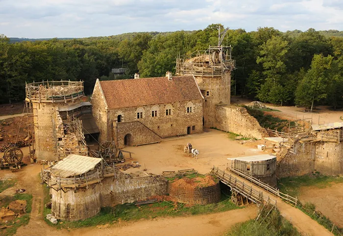 For 20 Years The French Have Been Building A Medieval Castle Using Medieval Techniques, And The Result Is Incredible