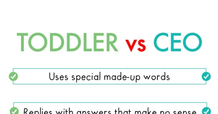 Toddler Vs. CEO: A Handy Guide Shows The Difference And It's Hilariously Accurate
