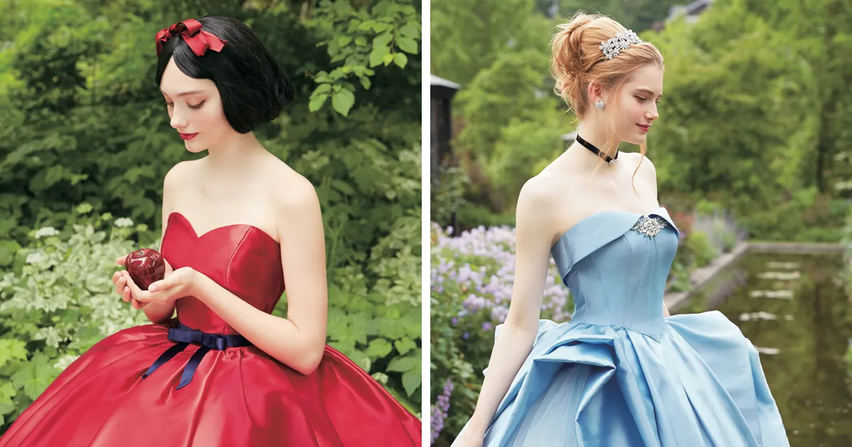 Disney colabora con esta empresa de bodas japonesa para hacer increíbles vestidos de novia de princesa
