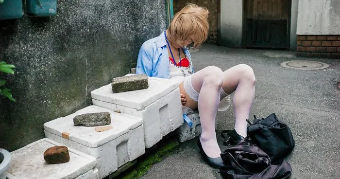 10+ Impresionantes fotos de japoneses borrachos, por Lee Chapman: el lado más desagradable de la bebida