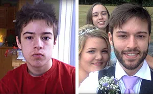 Guy Takes A Selfie Every Day From 12 Until His Wedding Day, Finally Smiles