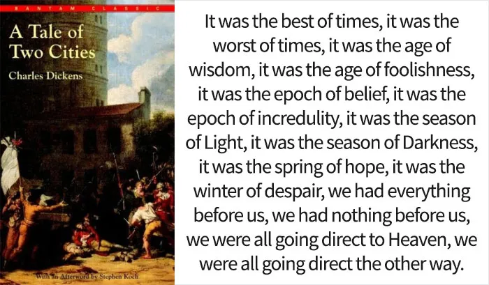 'A Tale Of Two Cities' By Charles Dickens