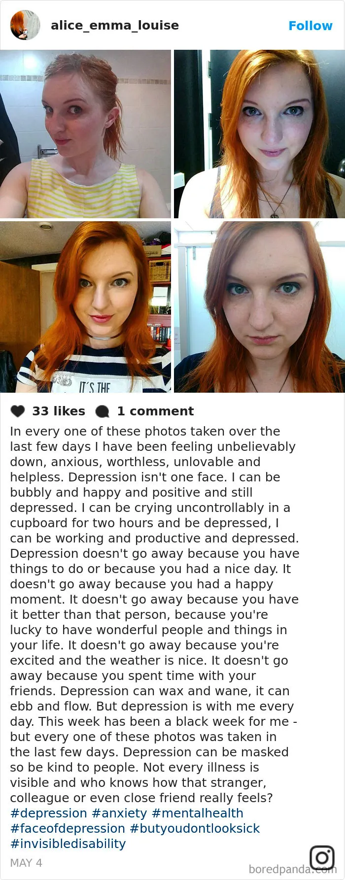 47 Photos That Prove Depression Symptoms Have No Face