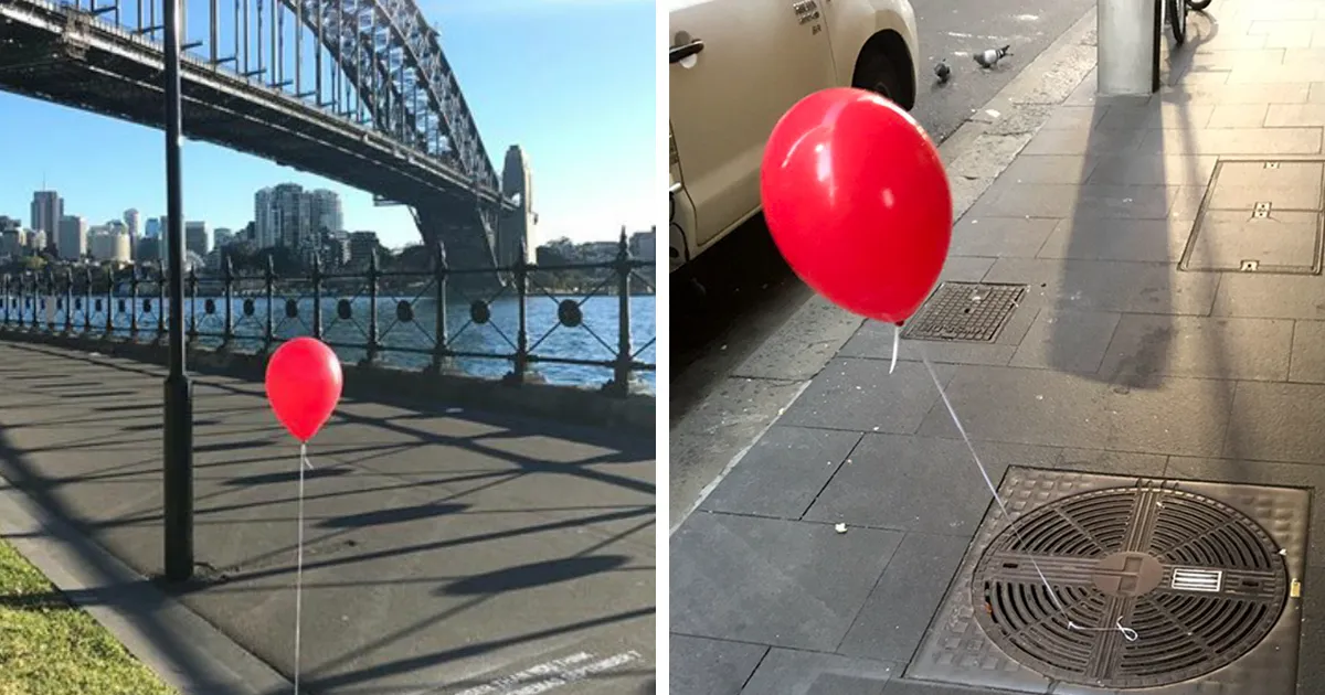 People In Sydney Are Creeped Out By Red Balloons That Suddenly Appeared Around The City