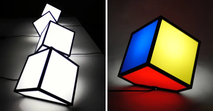 My New Work, The 7faces Cube Lamp