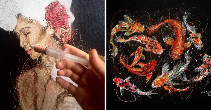 I'm A Nurse And I Use Syringes To Paint In My Free Time (Part 2)