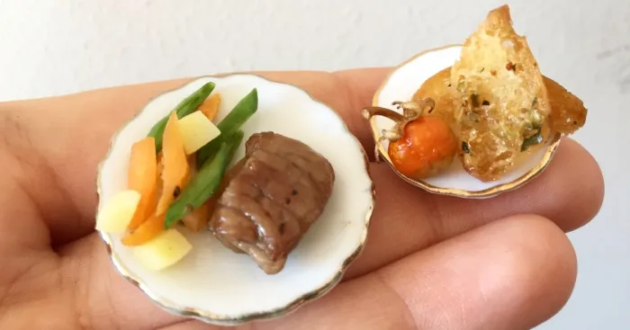 1:12 Scale Miniature Real Food From A Miniature Kitchen