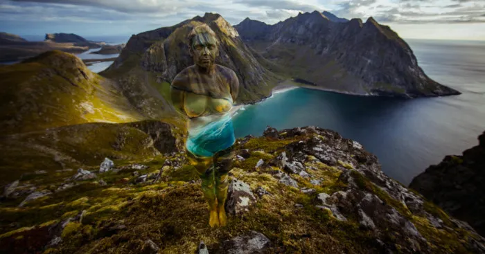 Lofoten Landscapes In Human Bodies By Artist Vilija Vitkute