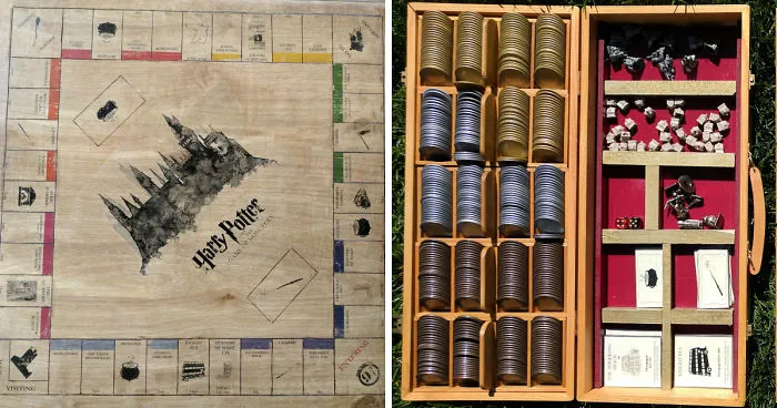Hice un Monopoly de Harry Potter para el cumpleaños de mi mejor amiga