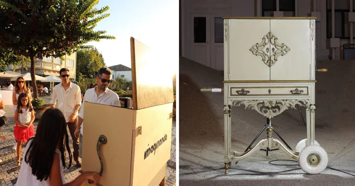 Turning Vintage Furniture Into A Crank Powered Synthesizer: The Digital Music Box