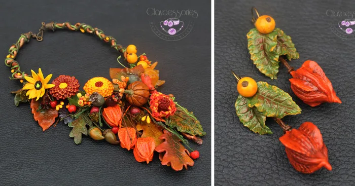 I Use Polymer Clay To Create Autumn-Inspired Jewellery