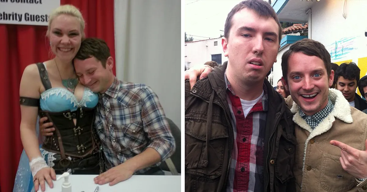 Nadie se hace fotos con los fans como Elijah Wood (10+ imágenes)