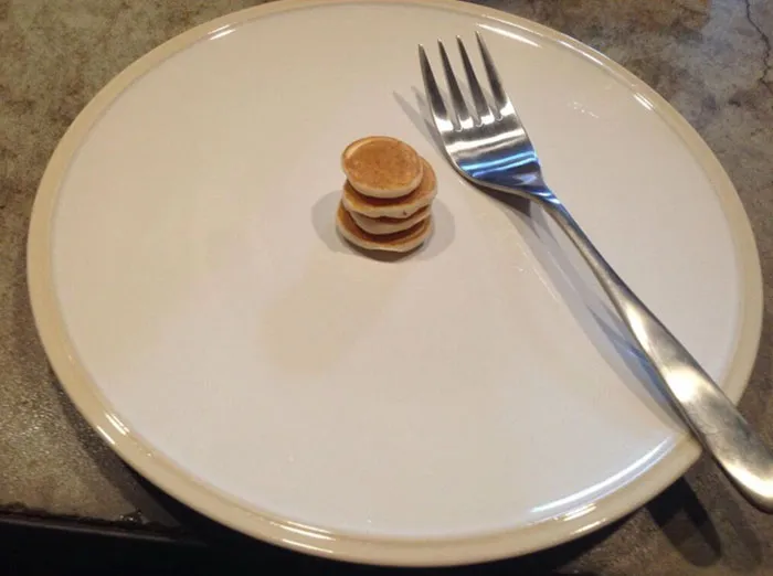 "Hoy solo quiero tortitas pequeñitas" y esto ocurrió